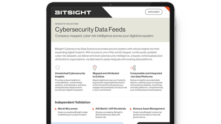 Cybersecurity Data Solutions Datasheet